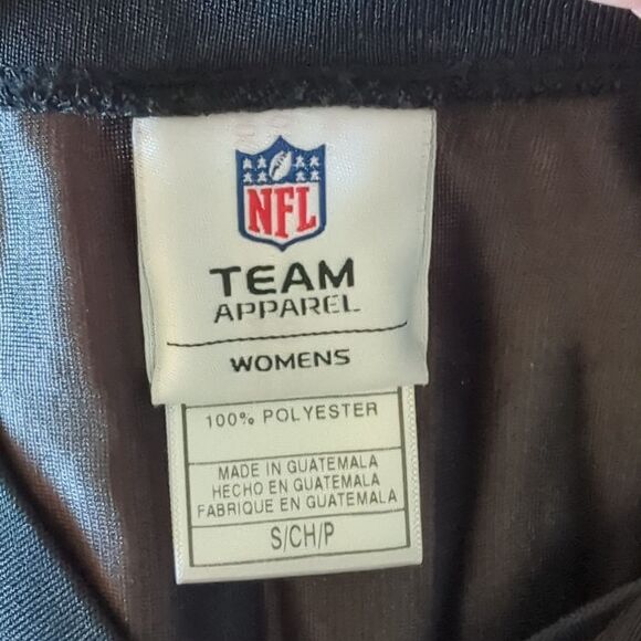 NEW Raiders NFL Jersey Women's Black Silver Short Sleeve VNeck - Picture 3 of 7